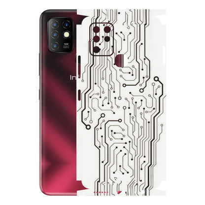INFINIX Phone Skins (All Models) - Tech Circuits - Transparent Finish (T-03) Infinix Hot 10