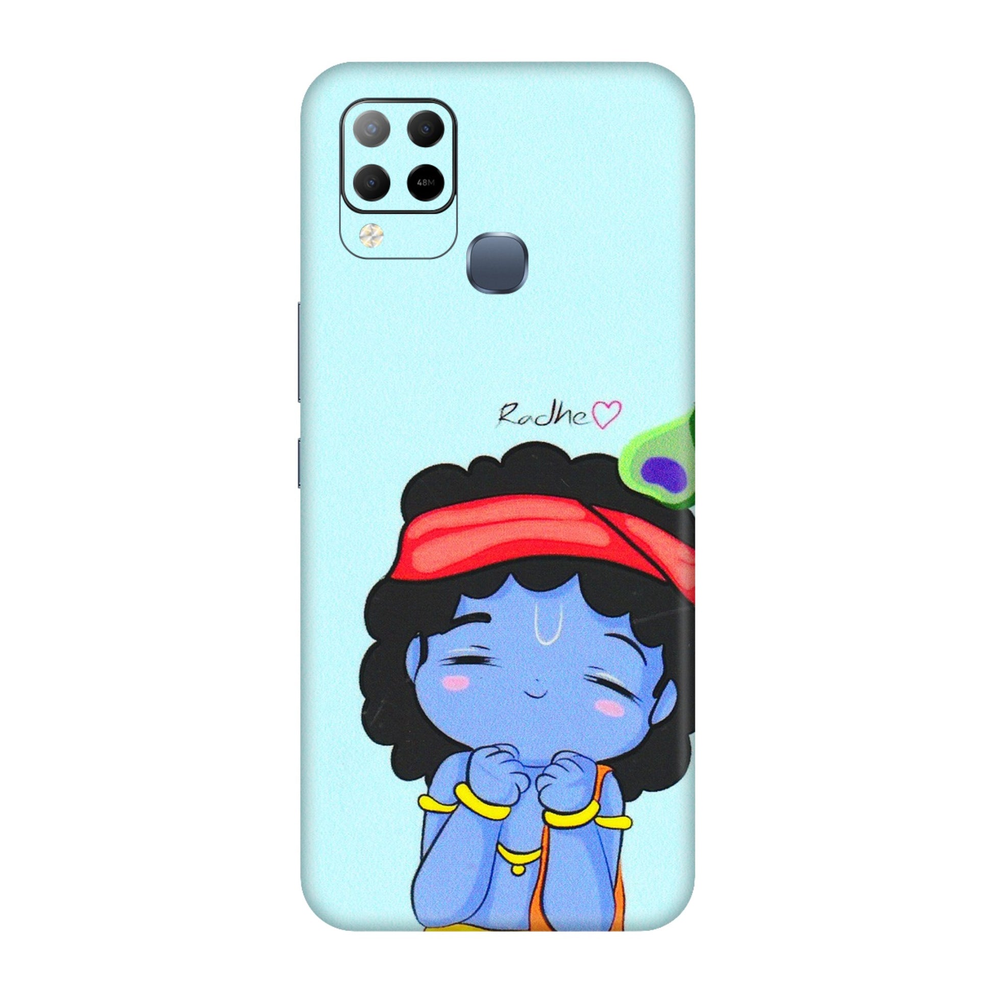 INFINIX Phone Skins (All Models) - Radhe Radhe Cute Toon - 3D Embossed Finish (L-05) Infinix Hot 10S