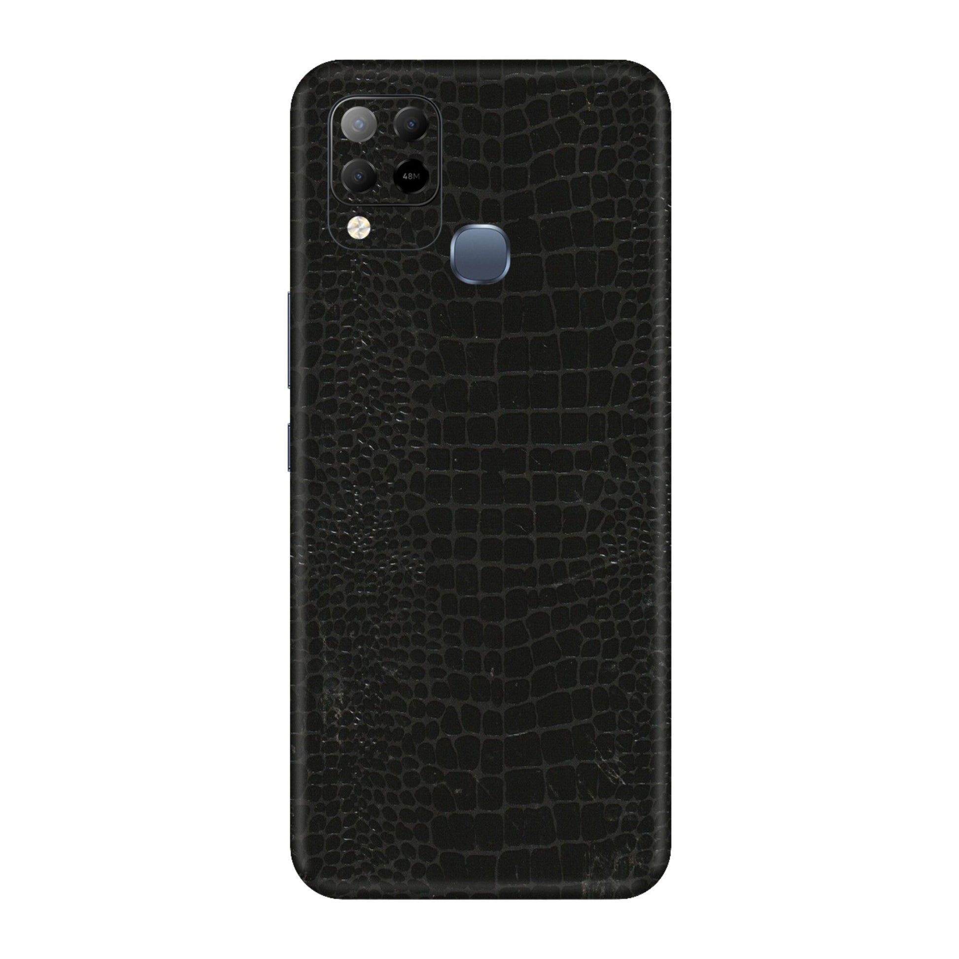 INFINIX Phone Skins (All Models) - Snake Leather Black - 3D Embossed Finish (L-107) Infinix Hot 10S