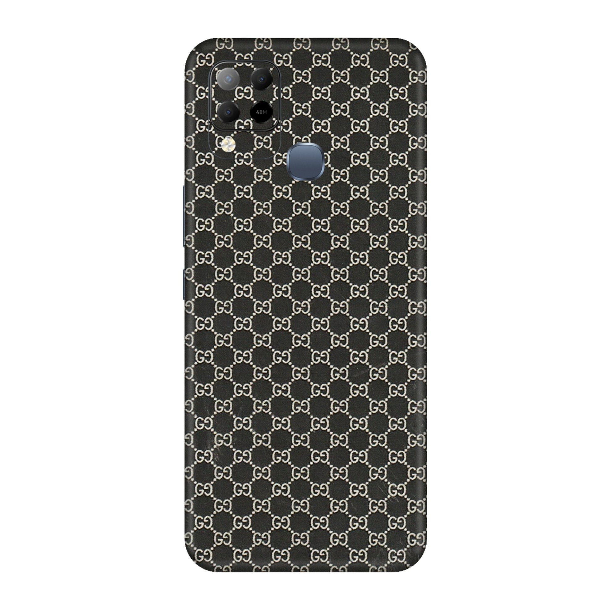 INFINIX Phone Skins (All Models) - Black G Print - 3D Embossed Finish (L-109) Infinix Hot 10S