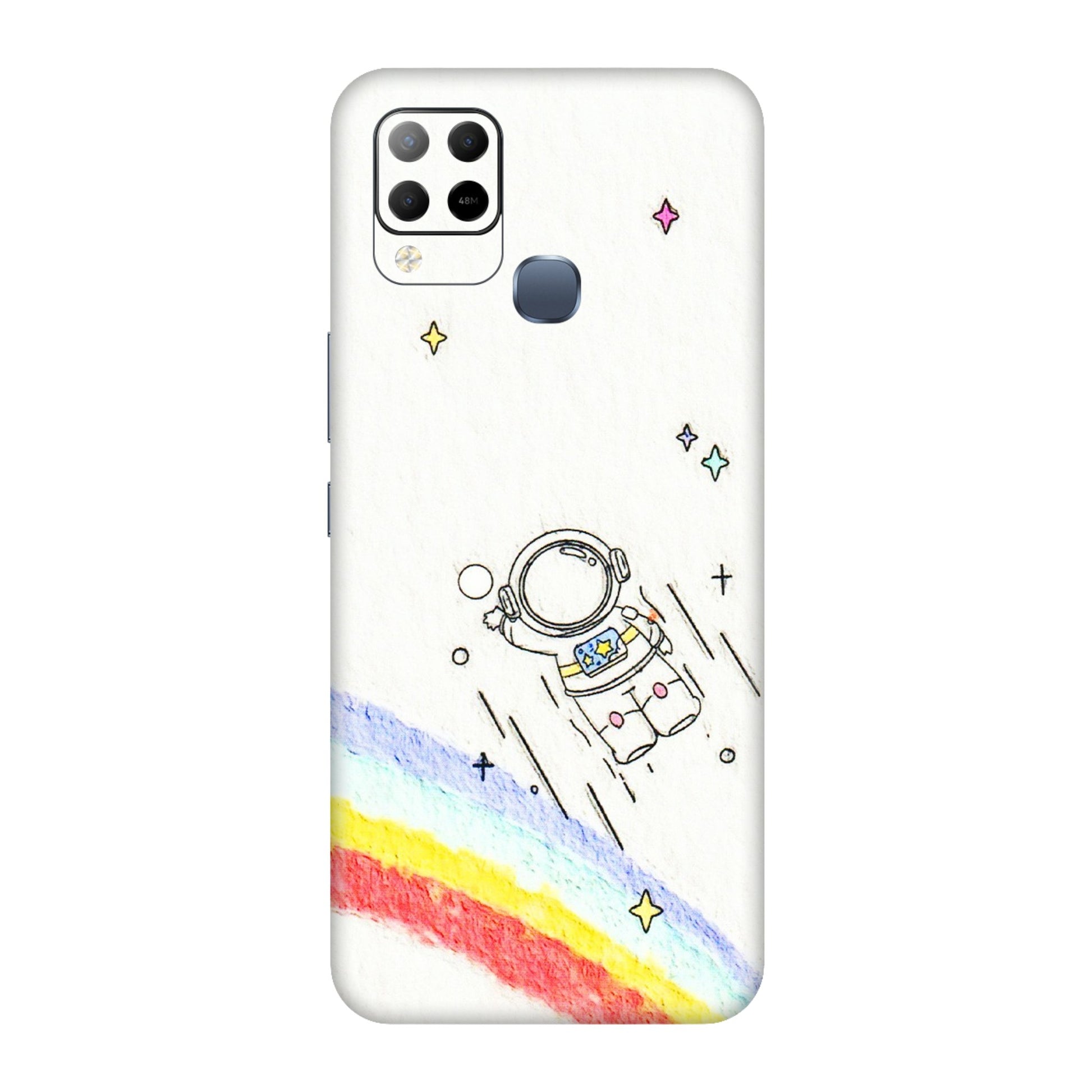 INFINIX Phone Skins (All Models) - Milkyway Astronaut - 3D Embossed Finish (L-110) Infinix Hot 10S