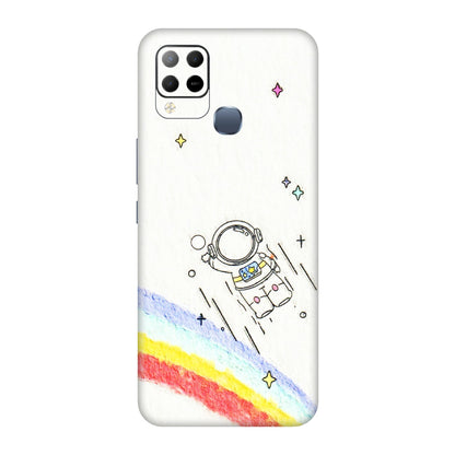 INFINIX Phone Skins (All Models) - Milkyway Astronaut - 3D Embossed Finish (L-110) Infinix Hot 10S