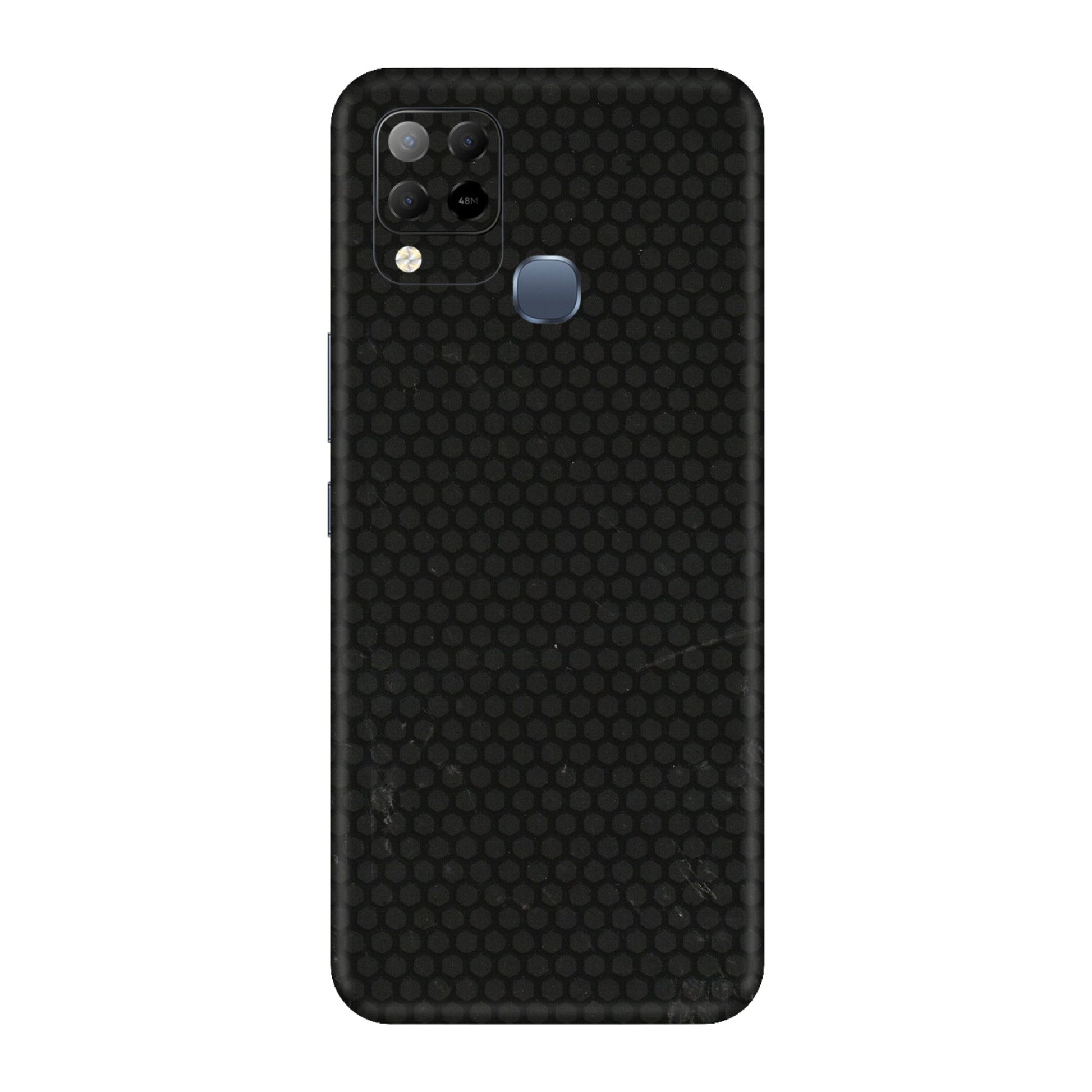 INFINIX Phone Skins (All Models) - Black honeycomb - 3D Embossed Finish (L-114) Infinix Hot 10S
