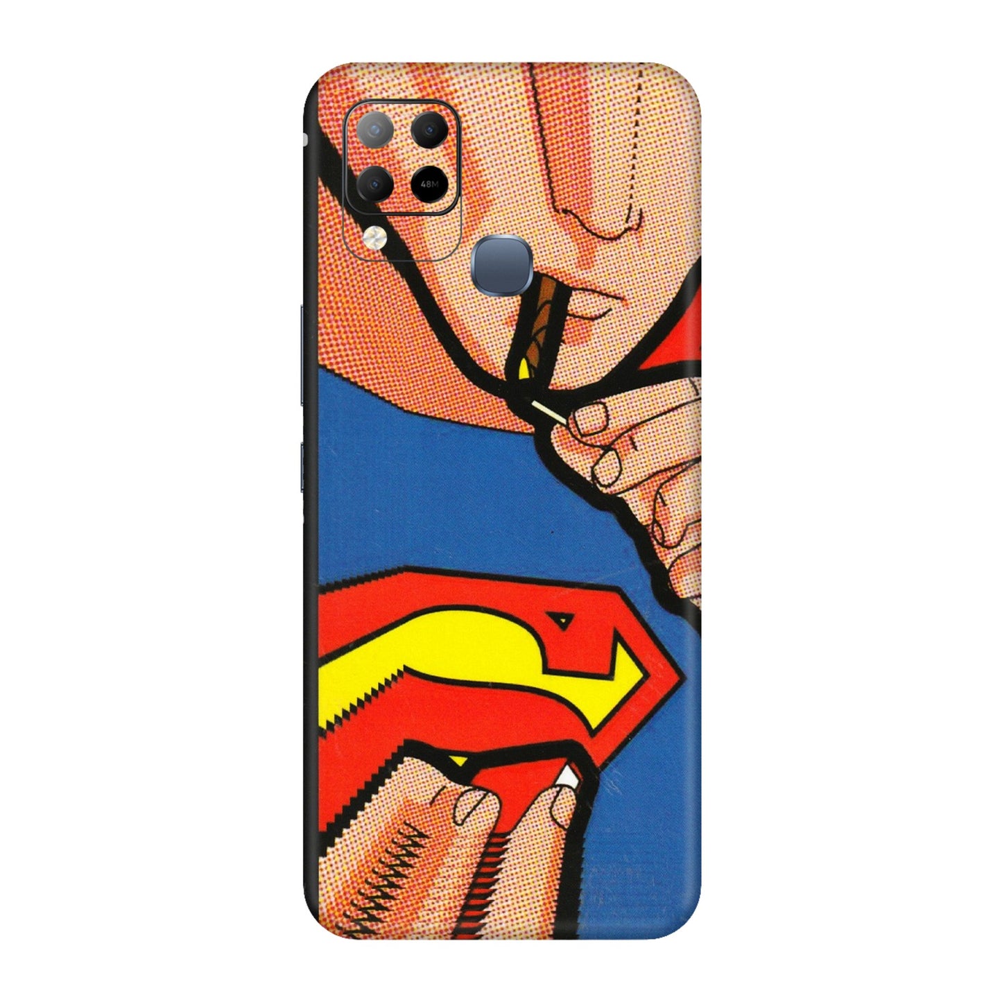 INFINIX Phone Skins (All Models) - Superman Sutta - 3D Embossed Finish (L-130) Infinix Hot 10S