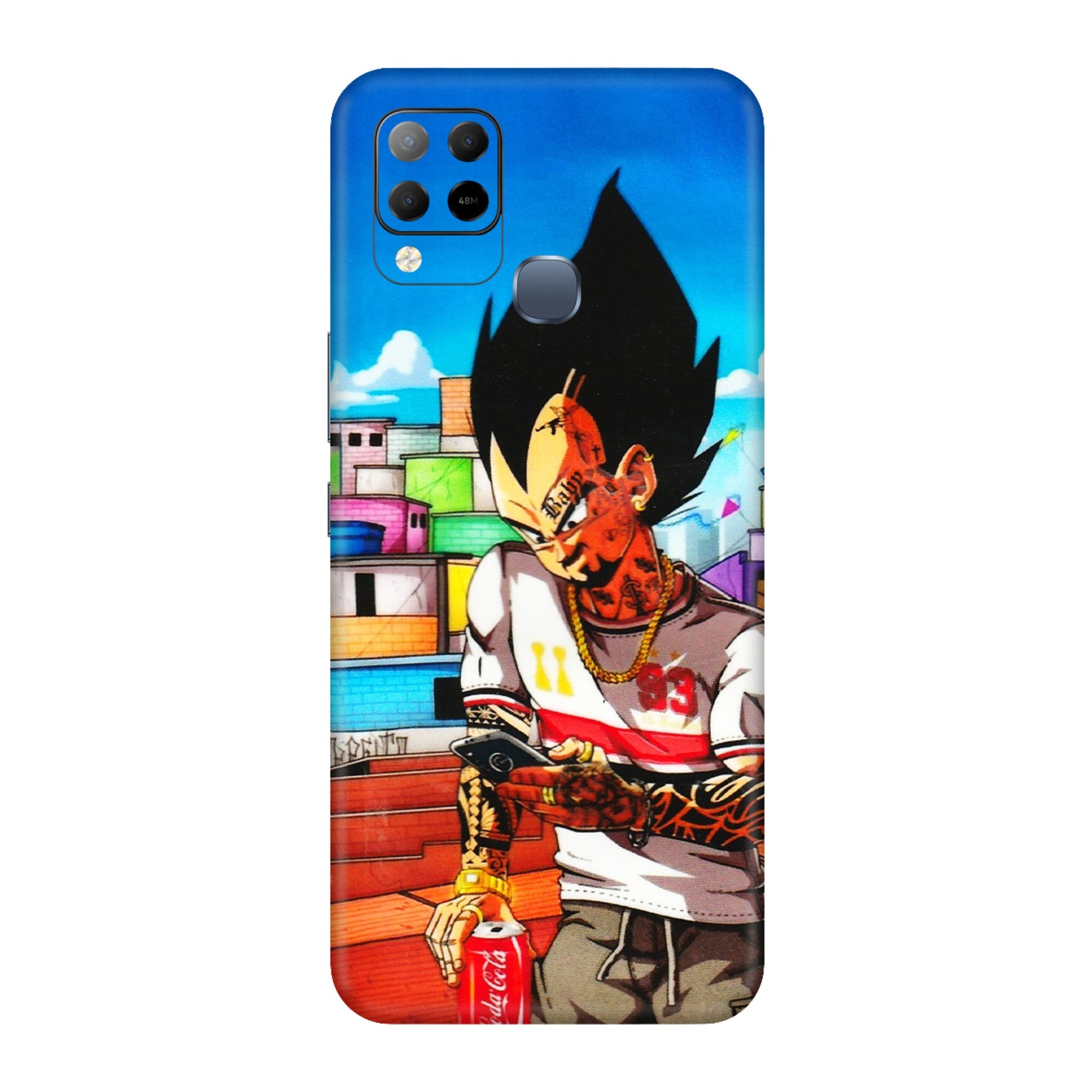 INFINIX Phone Skins (All Models) - Vegeta - 3D Embossed Finish (L-136) Infinix Hot 10S