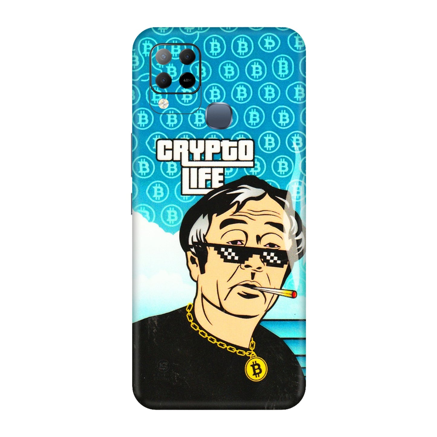 INFINIX Phone Skins (All Models) - Crypto Thug Life - 3D Embossed Finish (L-179) Infinix Hot 10S