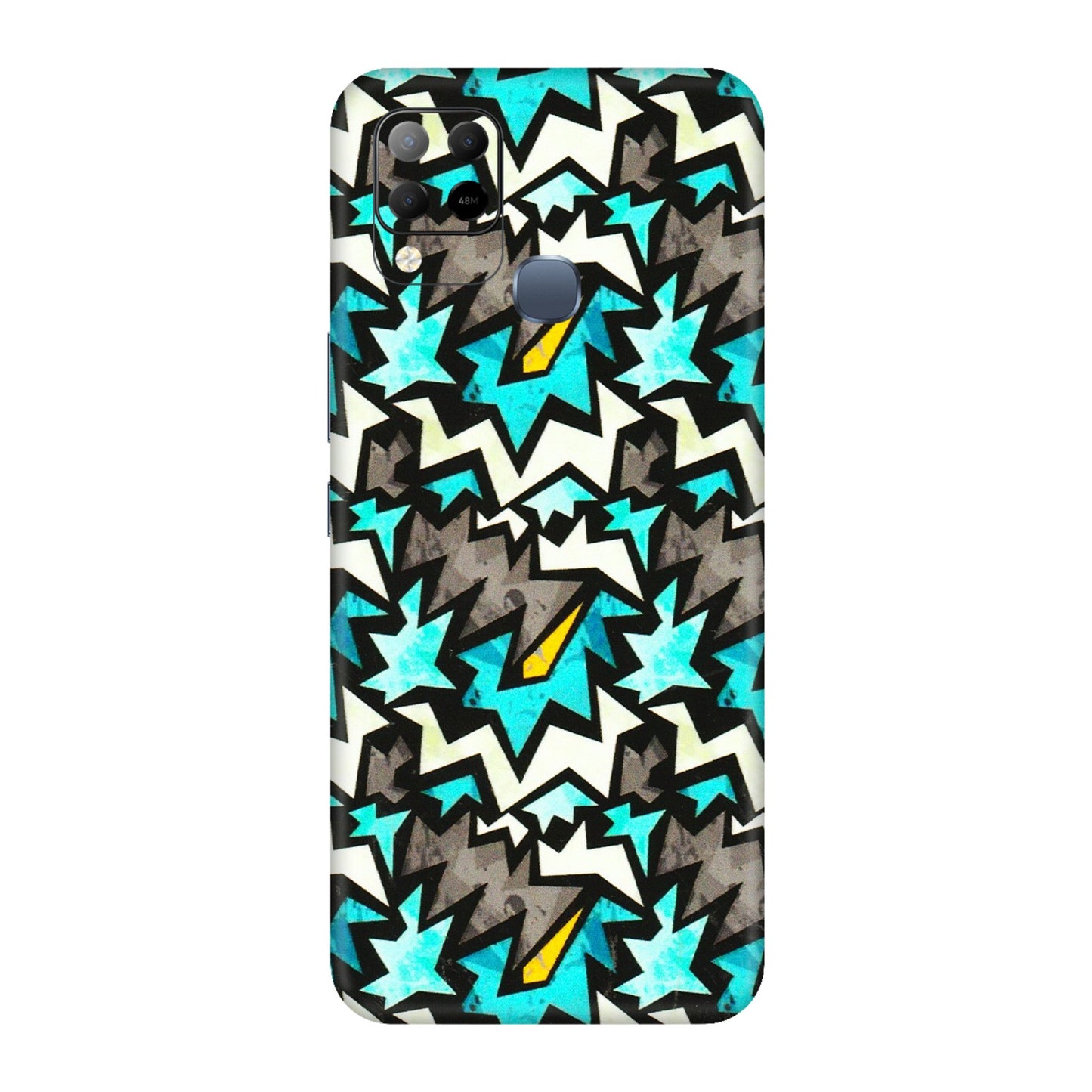 INFINIX Phone Skins (All Models) - Funky Zig Zag - 3D Embossed Finish (L-223) Infinix Hot 10S