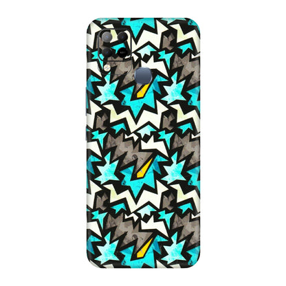 INFINIX Phone Skins (All Models) - Funky Zig Zag - 3D Embossed Finish (L-223) Infinix Hot 10S