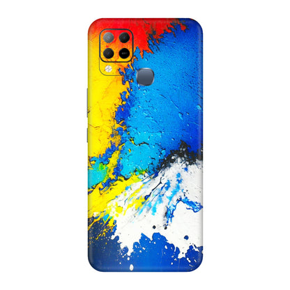 INFINIX Phone Skins (All Models) - Acrylic Paint Spill - 3D Embossed Finish (L-229) Infinix Hot 10S