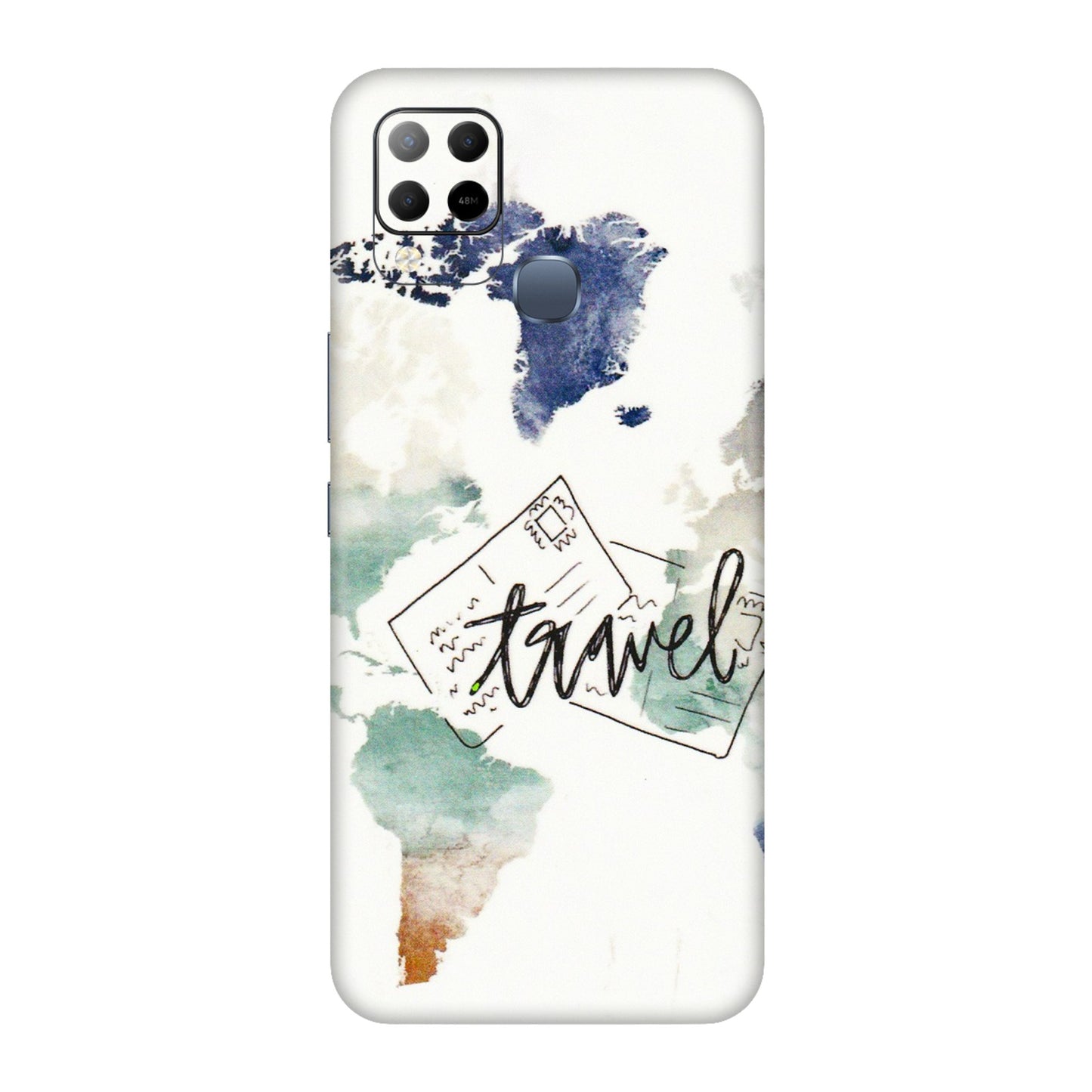 INFINIX Phone Skins (All Models) - Travel The World - 3D Embossed Finish (L-232) Infinix Hot 10S
