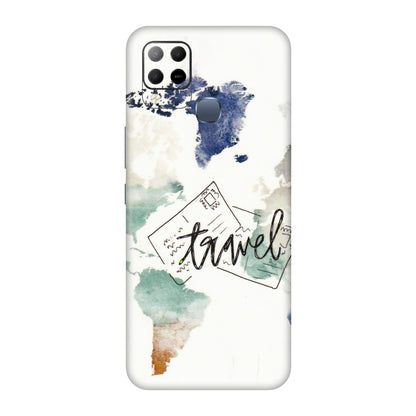 INFINIX Phone Skins (All Models) - Travel The World - 3D Embossed Finish (L-232) Infinix Hot 10S