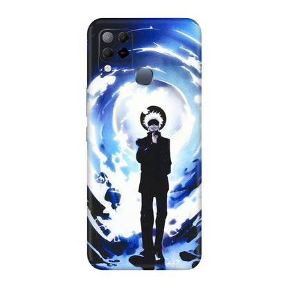 INFINIX Phone Skins (All Models) - Satoru Gojo Dark Blue - 3D Embossed Finish (L-235) Infinix Hot 10S