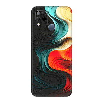 INFINIX Phone Skins (All Models) - The Silky Swirl - 3D Embossed Finish (L-240) Infinix Hot 10S