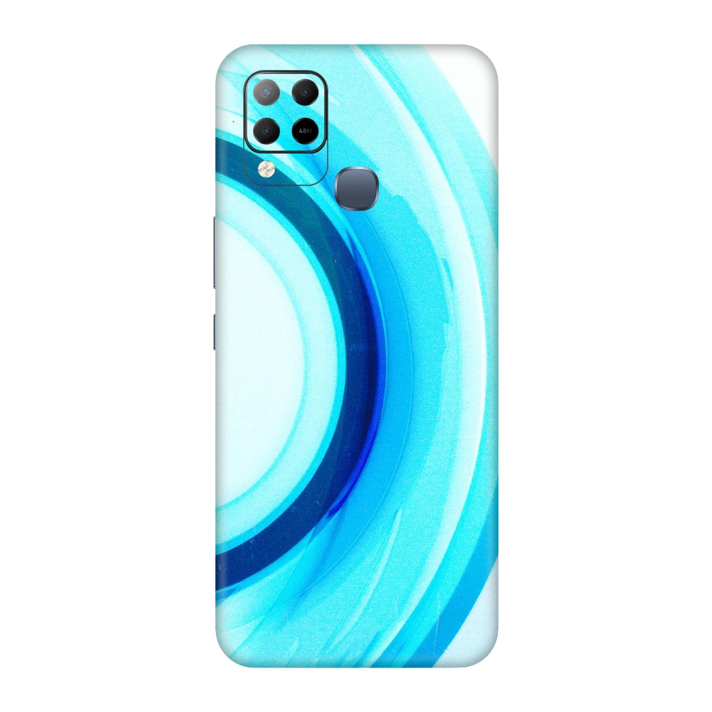 INFINIX Phone Skins (All Models) - The Blue Curve - 3D Embossed Finish (L-244) Infinix Hot 10S