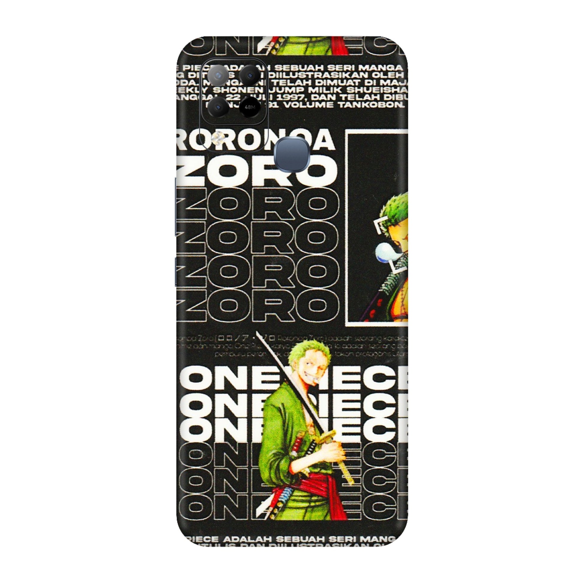 INFINIX Phone Skins (All Models) - One Piece Zoro - 3D Embossed Finish (L-250) Infinix Hot 10S