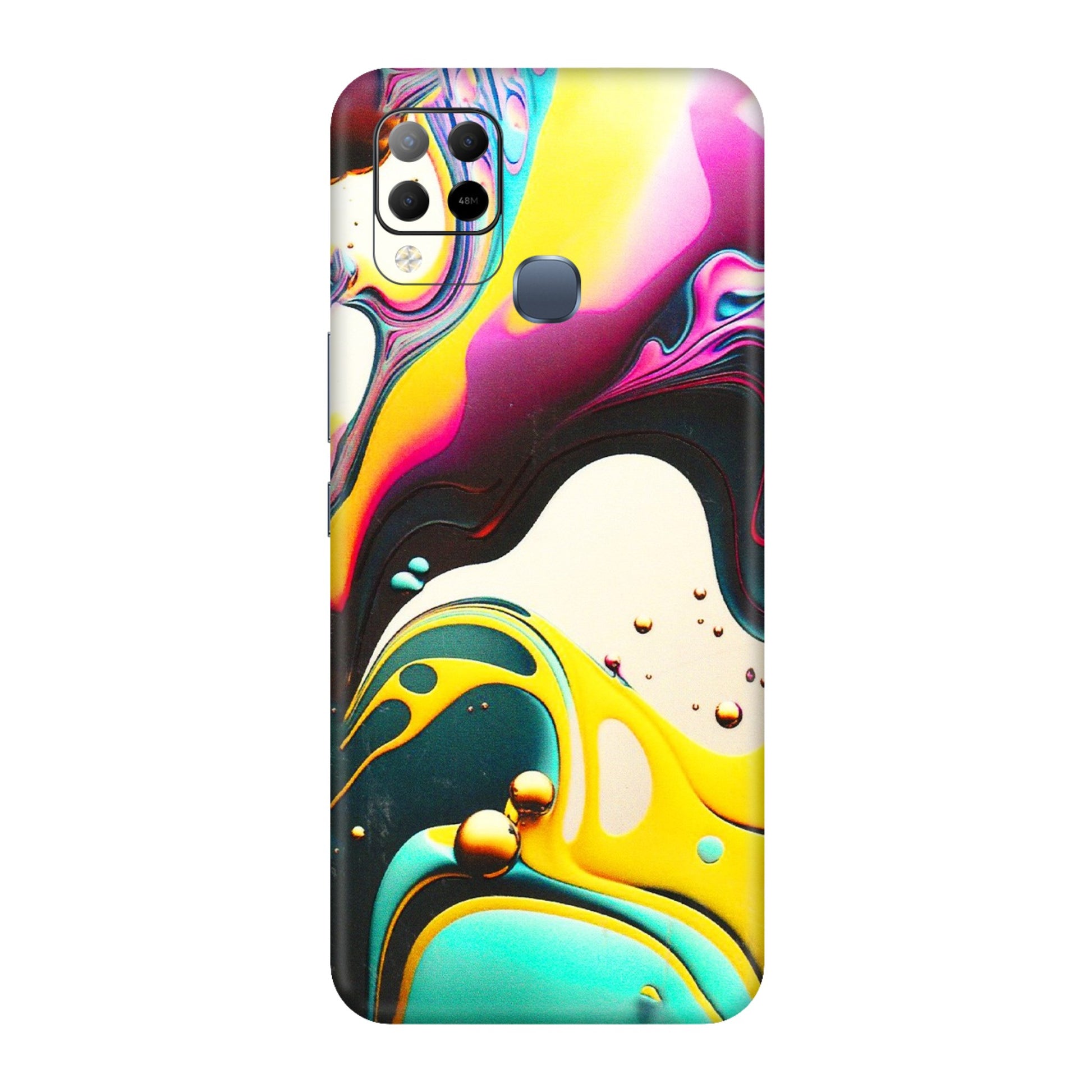 INFINIX Phone Skins (All Models) - Multicolor Abstract pattern - 3D Embossed Finish (L-254) Infinix Hot 10S