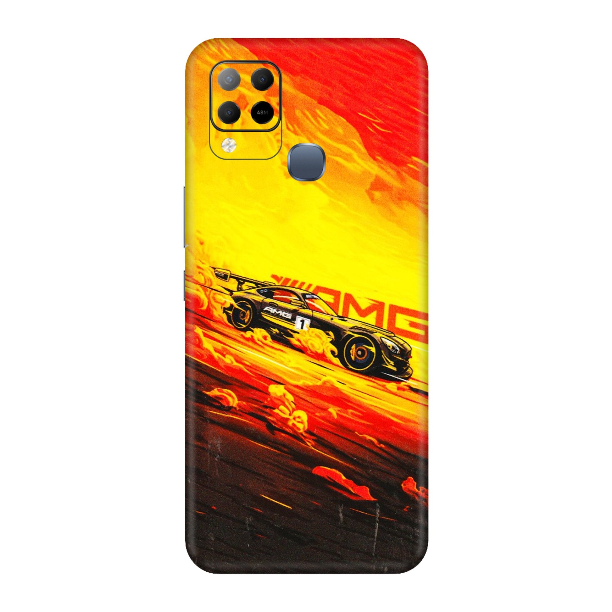 INFINIX Phone Skins (All Models) - AMG Car Speed Cover - 3D Embossed Finish (L-256) Infinix Hot 10S