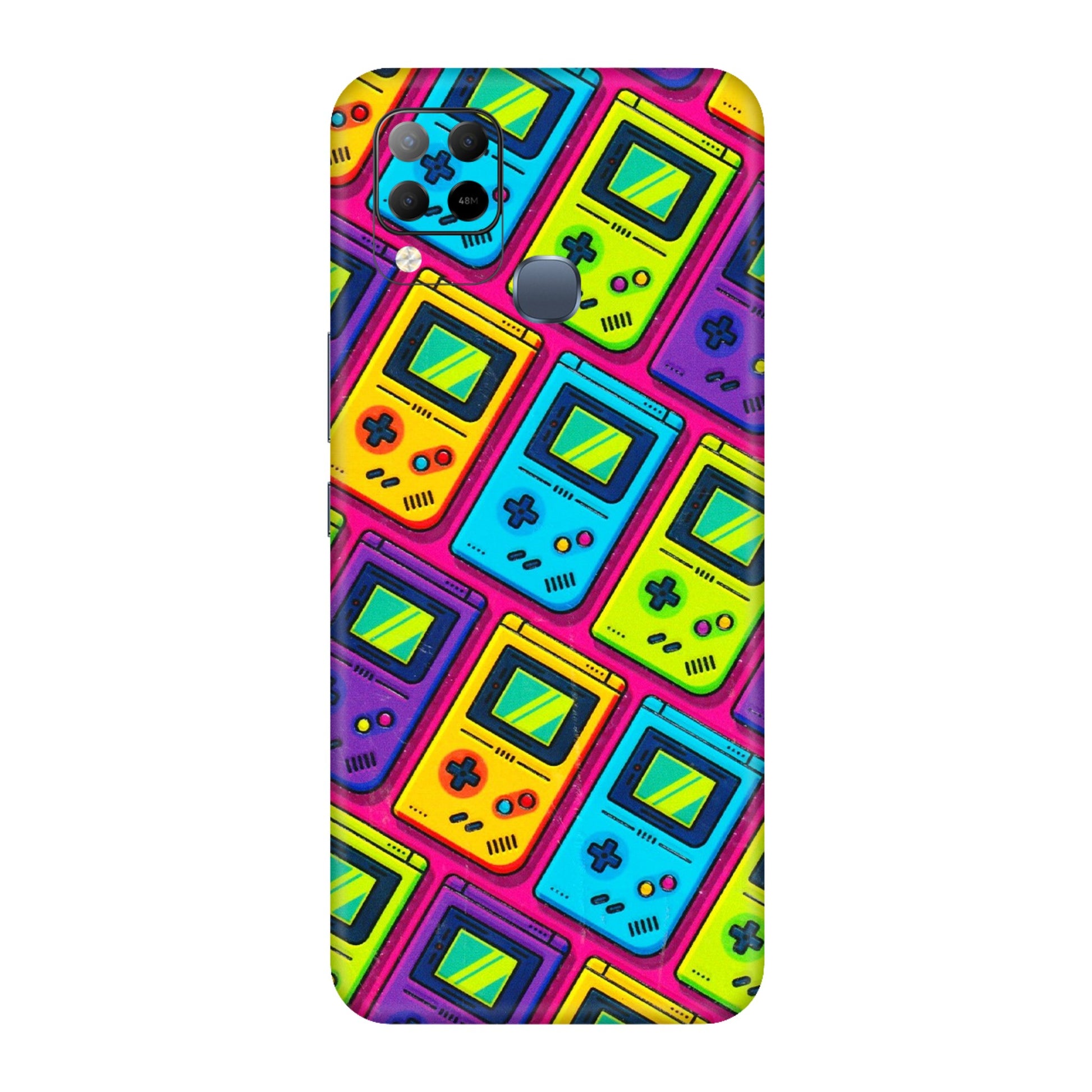 INFINIX Phone Skins (All Models) - Gameboy Colourful - 3D Embossed Finish (L-266) Infinix Hot 10S
