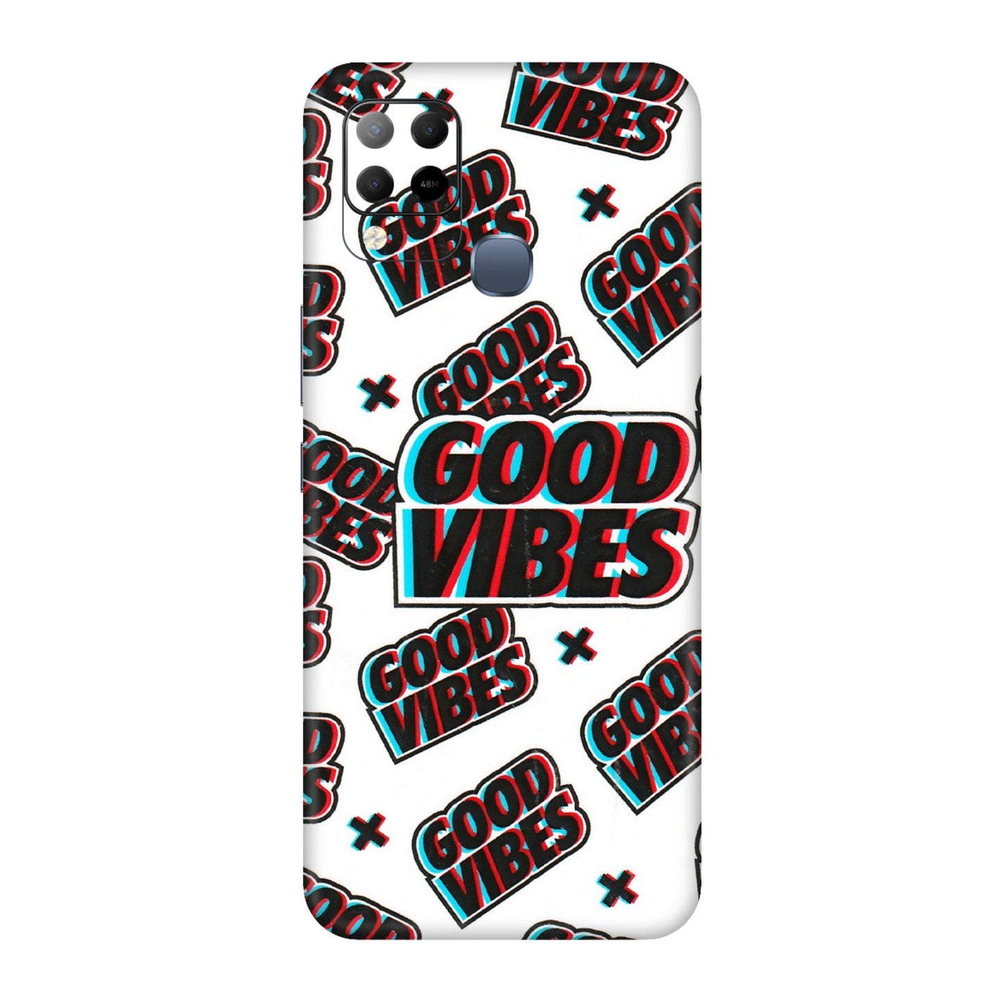 INFINIX Phone Skins (All Models) - Good Vibes - 3D Embossed Finish (L-282) Infinix Hot 10S