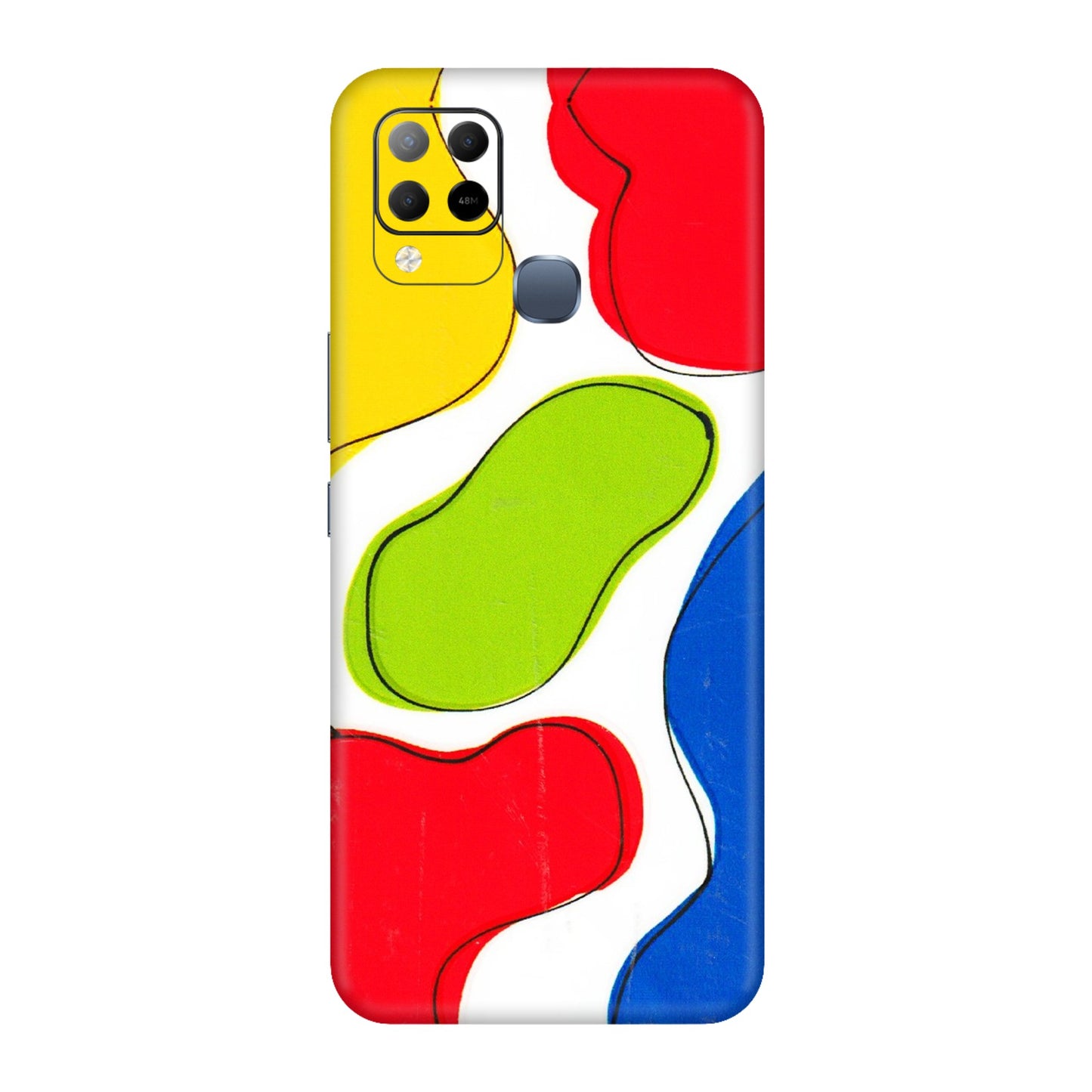 INFINIX Phone Skins (All Models) - RGB Colour Paint - 3D Embossed Finish (L-284) Infinix Hot 10S