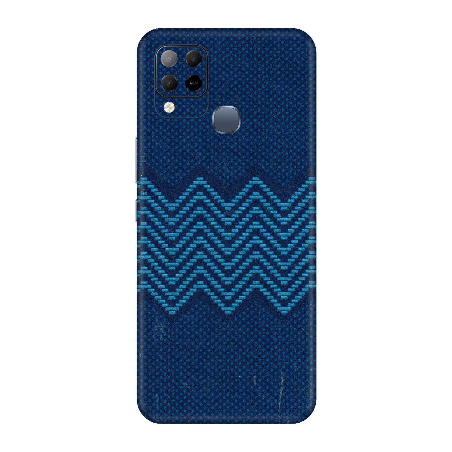 INFINIX Phone Skins (All Models) - Blue Sober Waves - 3D Embossed Finish (L-306) Infinix Hot 10S