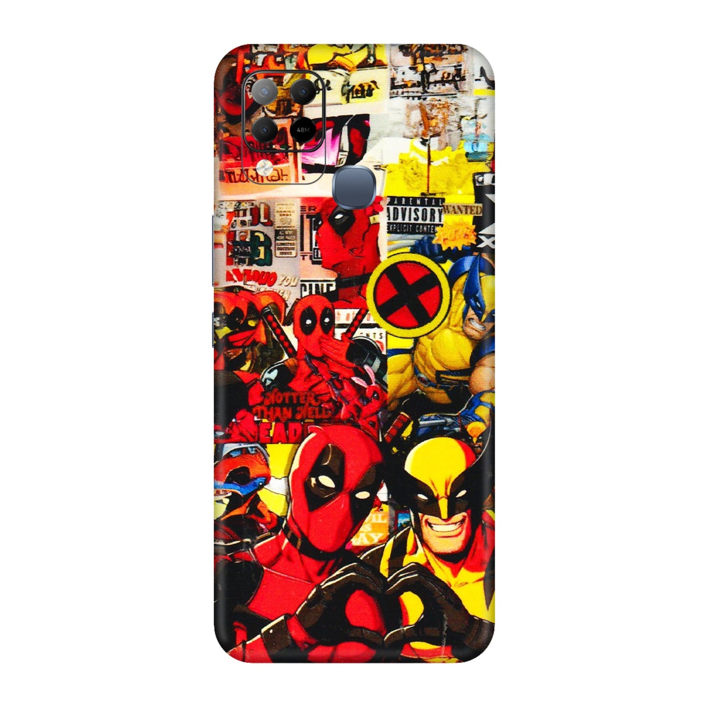 INFINIX Phone Skins (All Models) - Spidy Wolverine - 3D Embossed Finish (L-310) Infinix Hot 10S
