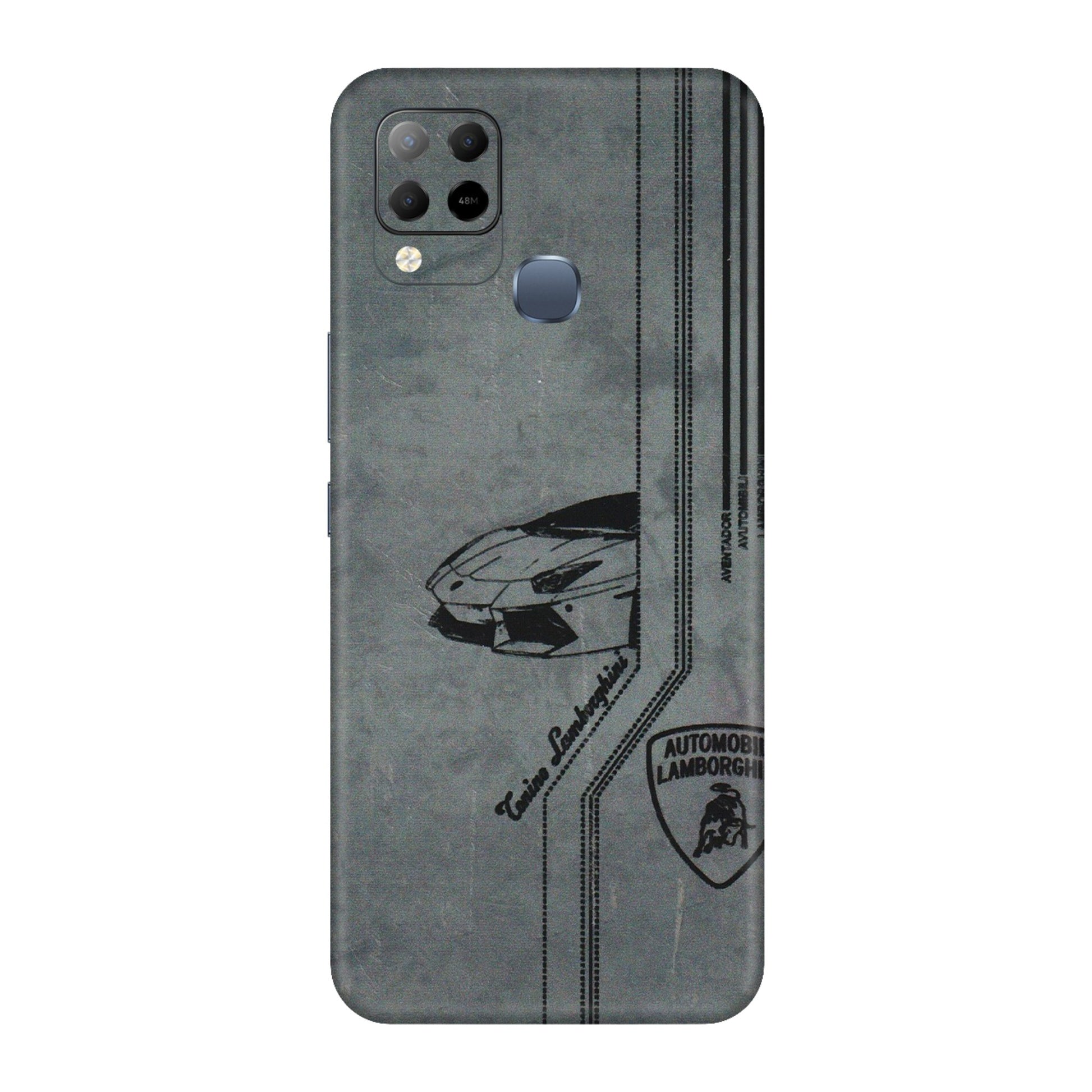 INFINIX Phone Skins (All Models) - New Lamborgini Aventador - 3D Embossed Finish (L-321) Infinix Hot 10S
