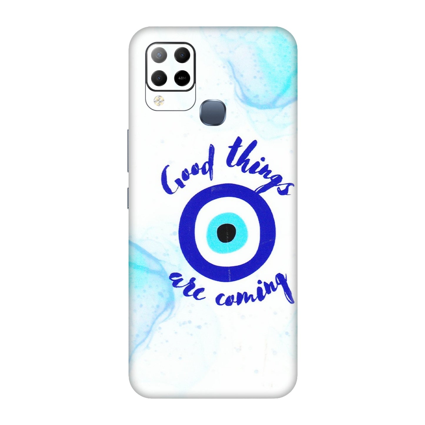 INFINIX Phone Skins (All Models) - Evil Eye Good Things Are Coming - 3D Embossed Finish (L-322) Infinix Hot 10S
