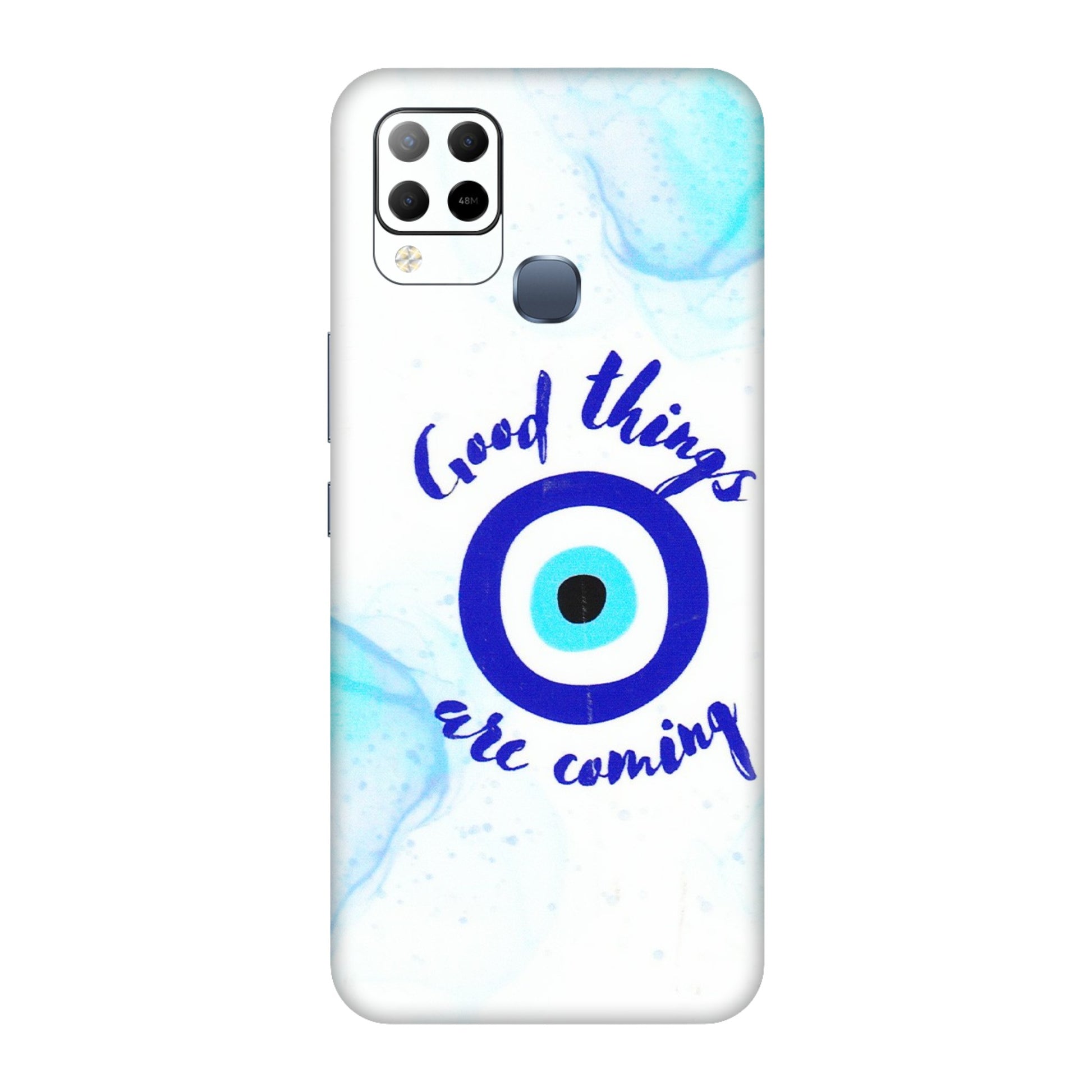 INFINIX Phone Skins (All Models) - Evil Eye Good Things Are Coming - 3D Embossed Finish (L-322) Infinix Hot 10S