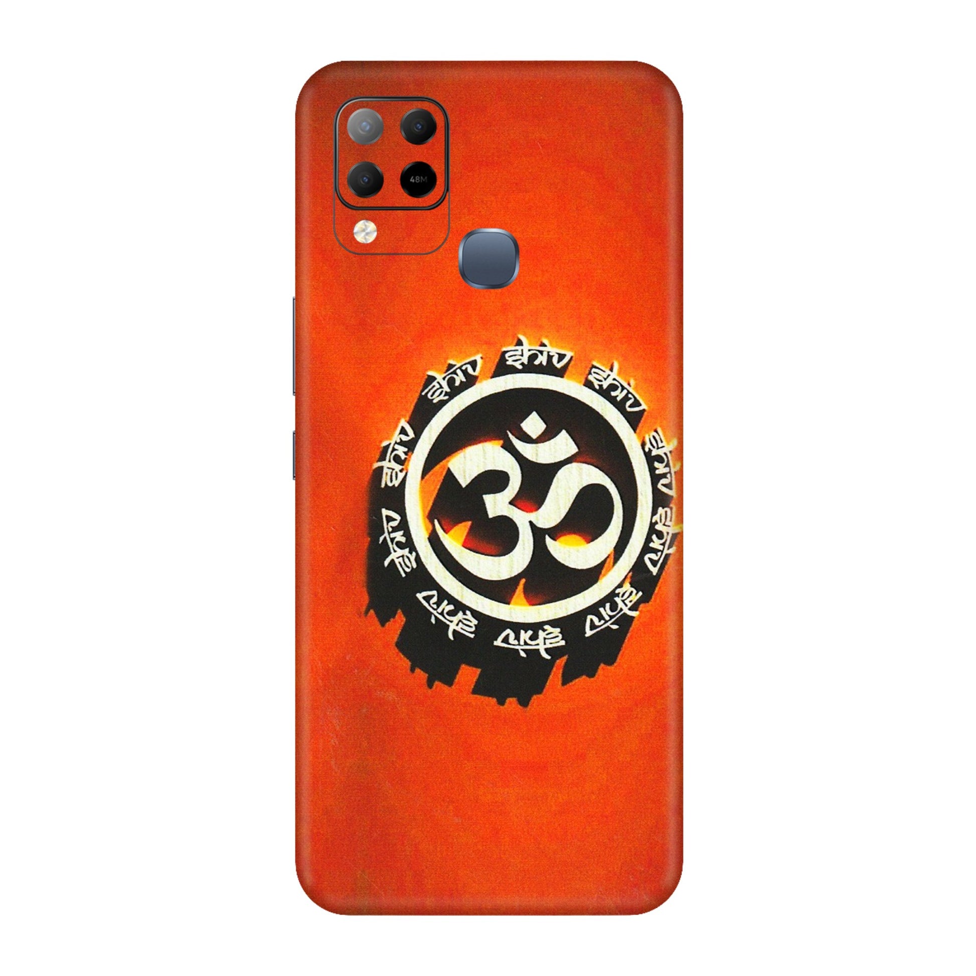 INFINIX Phone Skins (All Models) - Aum Shiv Orange - 3D Embossed Finish (L-32) Infinix Hot 10S