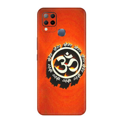 INFINIX Phone Skins (All Models) - Aum Shiv Orange - 3D Embossed Finish (L-32) Infinix Hot 10S