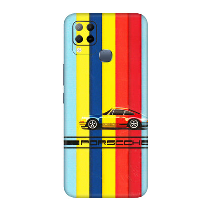 INFINIX Phone Skins (All Models) - Multicolour Porche - 3D Embossed Finish (L-39) Infinix Hot 10S
