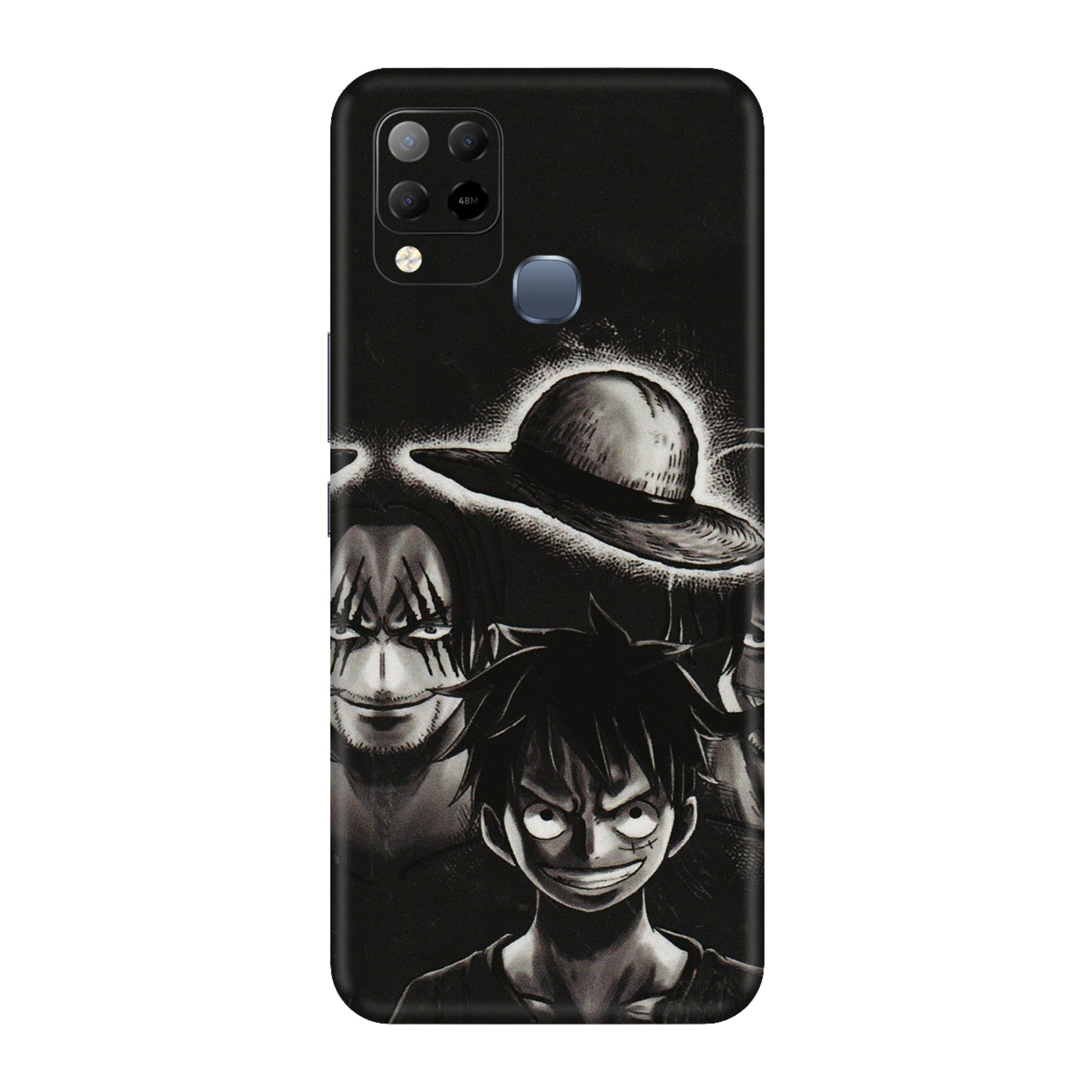 INFINIX Phone Skins (All Models) - Black Luffy Hat - 3D Embossed Finish (L-57) Infinix Hot 10S