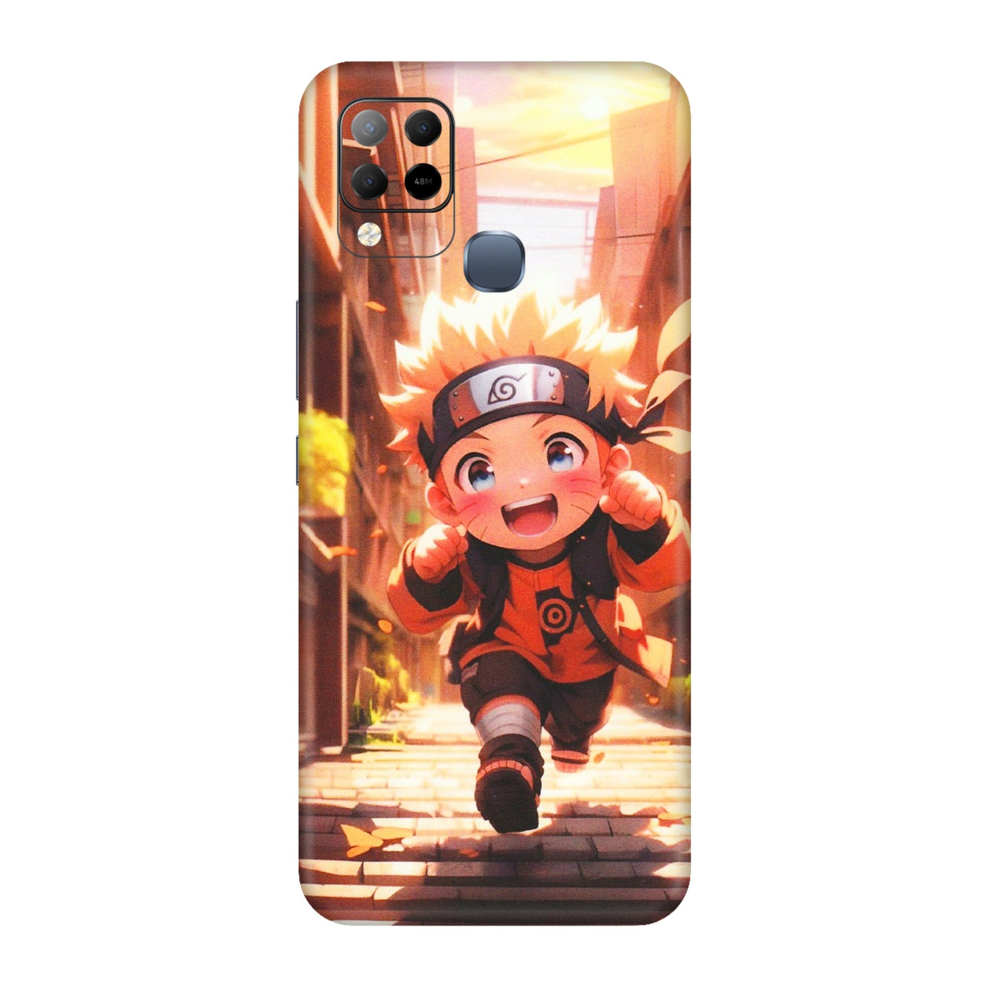 INFINIX Phone Skins (All Models) - Naruto Cute Toon Running - Matte Finish (M-04) Infinix Hot 10S