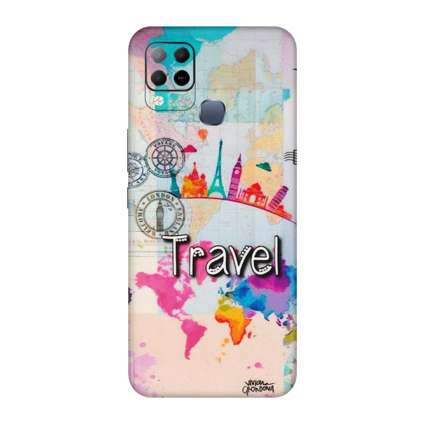 INFINIX Phone Skins (All Models) - Travel The Wonders - Matte Finish (M-108) Infinix Hot 10S