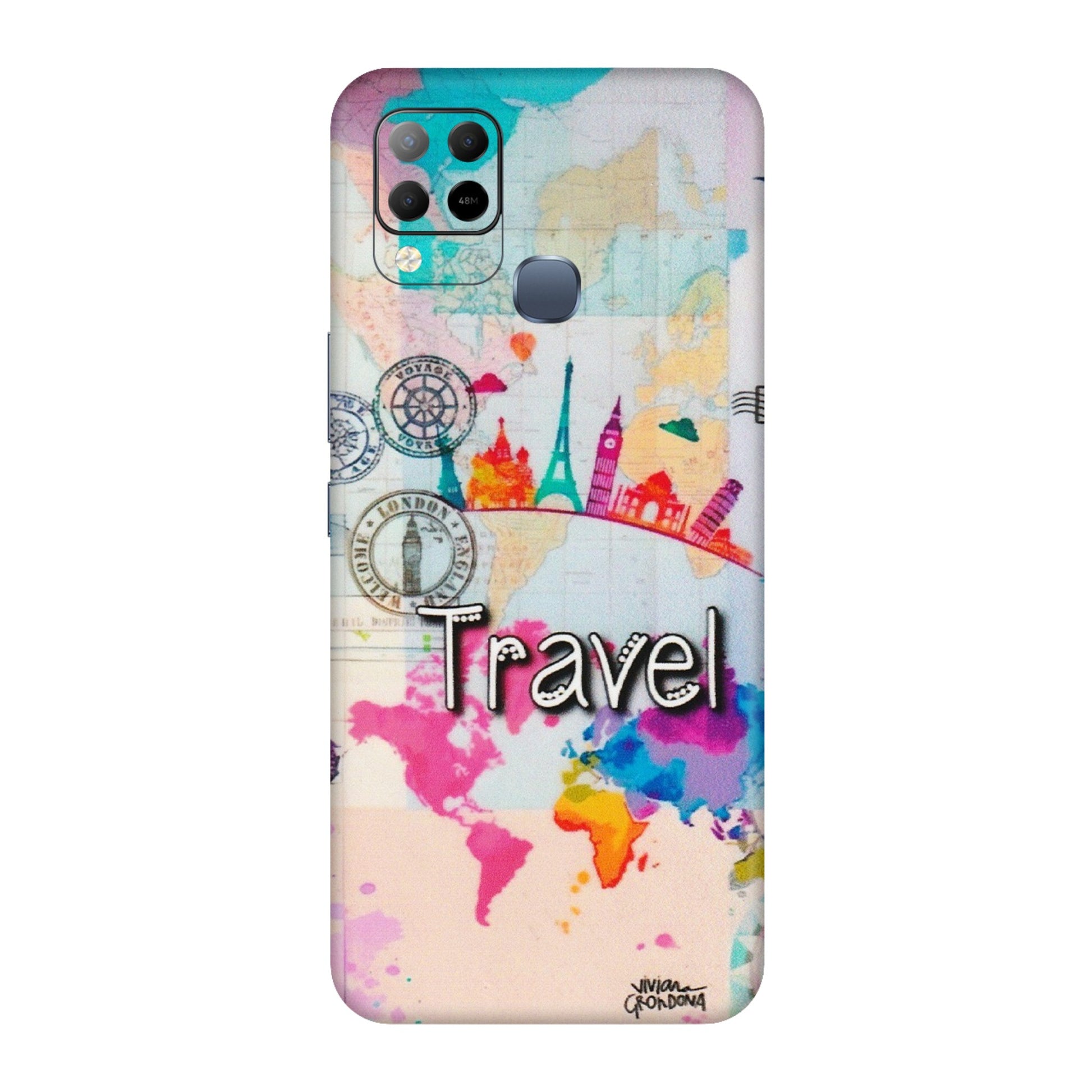 INFINIX Phone Skins (All Models) - Travel The Wonders - Matte Finish (M-108) Infinix Hot 10S