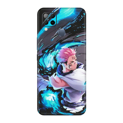 INFINIX Phone Skins (All Models) - New Jujutsu Kaisen Grey Blue Anime - Matte Finish (M-127) Infinix Hot 10S