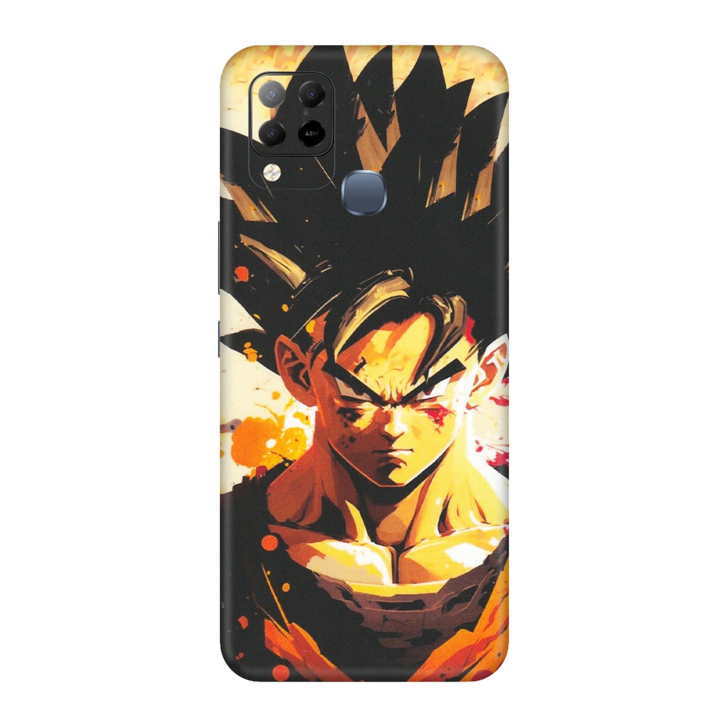 INFINIX Phone Skins (All Models) - Angry Goku - Matte Finish (M-12) Infinix Hot 10S