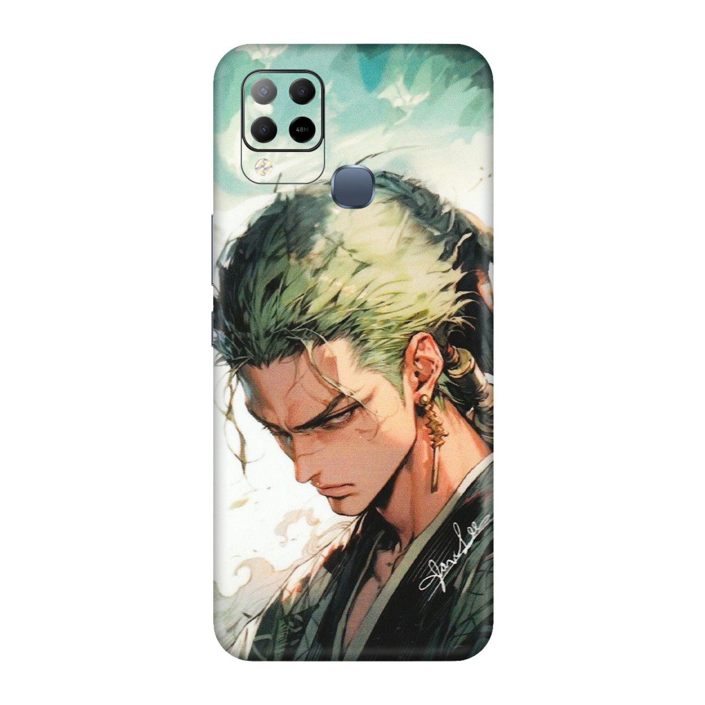 INFINIX Phone Skins (All Models) - New Roronoa Zoro One Picece Anime - Matte Finish (M-140) Infinix Hot 10S