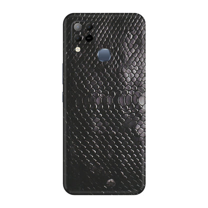 INFINIX Phone Skins (All Models) - Black Snack Leather - Matte Finish (M-147) Infinix Hot 10S