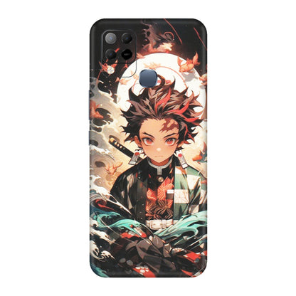 INFINIX Phone Skins (All Models) - Tanjiro Demon Slayer Anime - Matte Finish (M-158) Infinix Hot 10S
