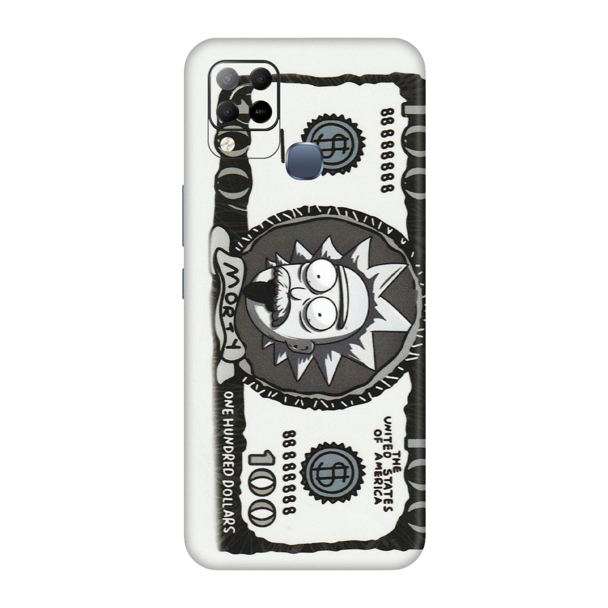 INFINIX Phone Skins (All Models) - Rick And Morty Hundred Dollar Anime - Matte Finish (M-161) Infinix Hot 10S