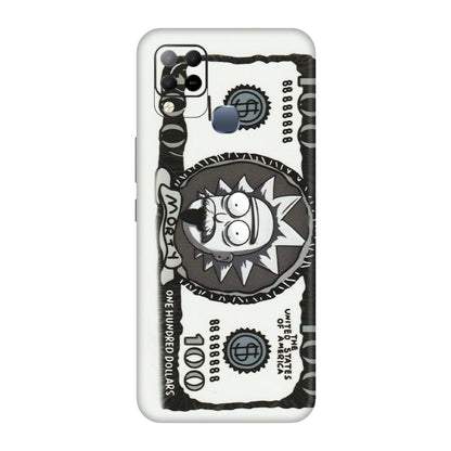INFINIX Phone Skins (All Models) - Rick And Morty Hundred Dollar Anime - Matte Finish (M-161) Infinix Hot 10S