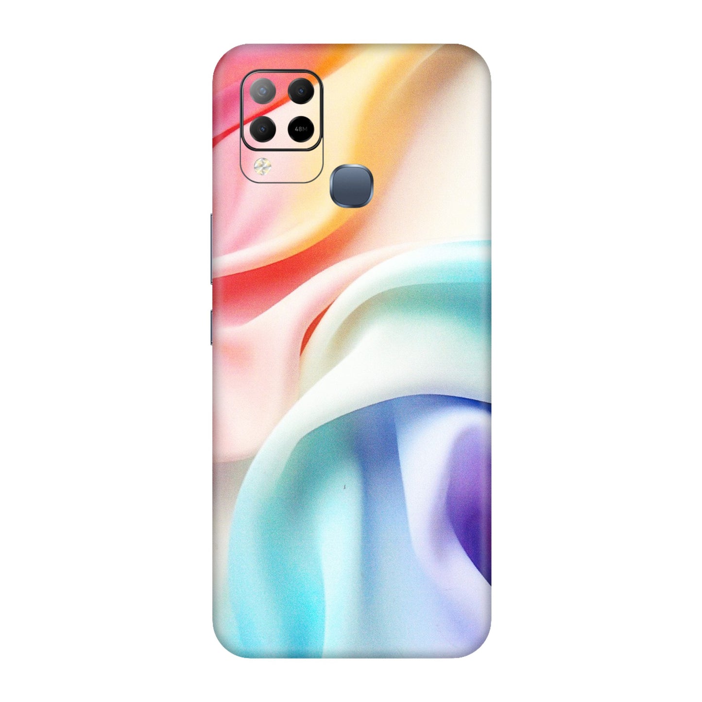 INFINIX Phone Skins (All Models) - Colourful Silk Cloth - Matte Finish (M-165) Infinix Hot 10S