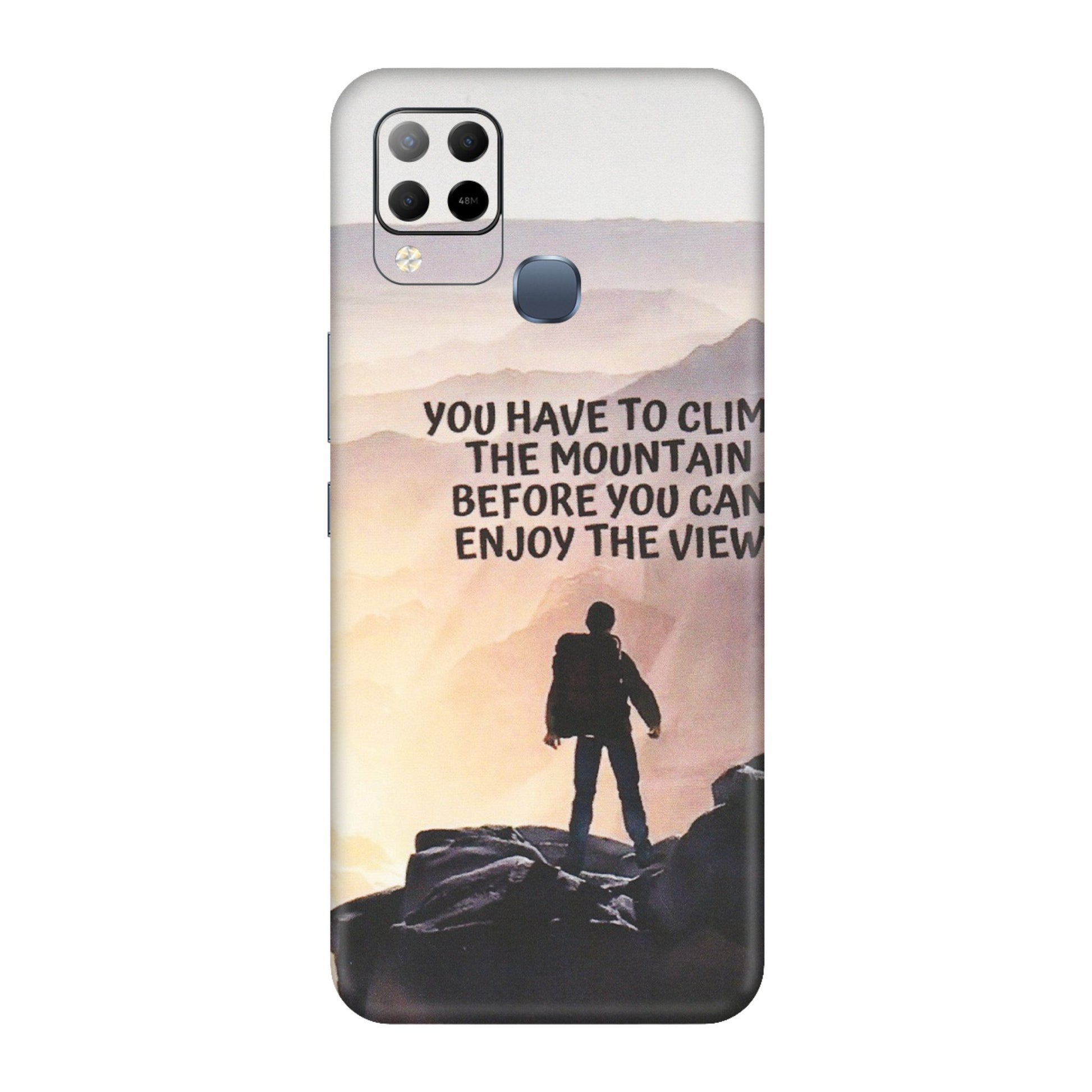 INFINIX Phone Skins (All Models) - Motivational Hiking Mountain - Matte Finish (M-28) Infinix Hot 10S