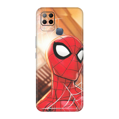 INFINIX Phone Skins (All Models) - Spiderman Face New - Matte Finish (M-41) Infinix Hot 10S