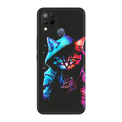 INFINIX Phone Skins (All Models) - Cyberpunk Cat - Matte Finish (M-45) Infinix Hot 10S