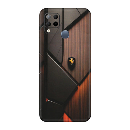 INFINIX Phone Skins (All Models) - Lambo Beauty Wood Pattern Sober - Matte Finish (M-51) Infinix Hot 10S