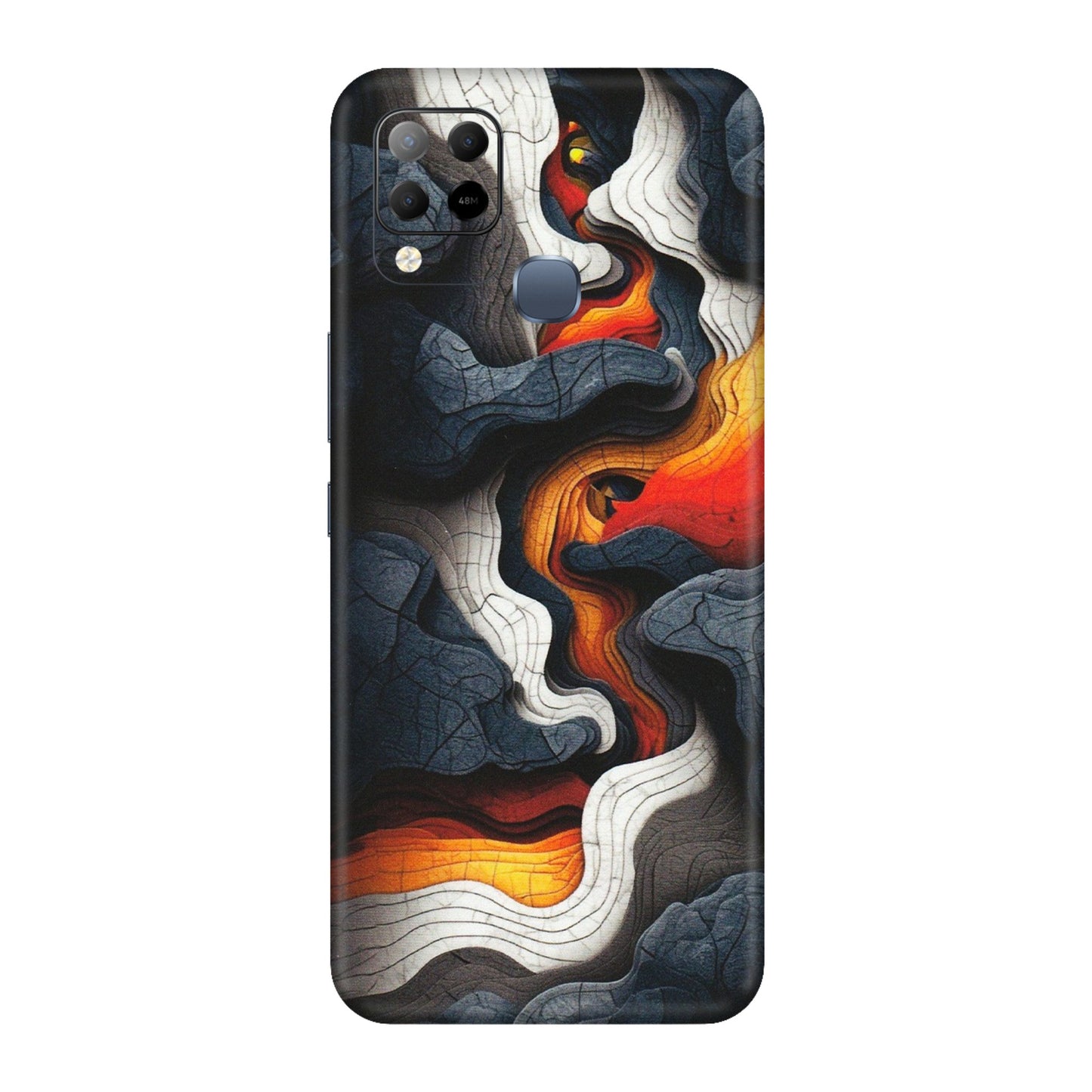 INFINIX Phone Skins (All Models) - Abstract Volcanic Layers - Matte Finish (M-52) Infinix Hot 10S
