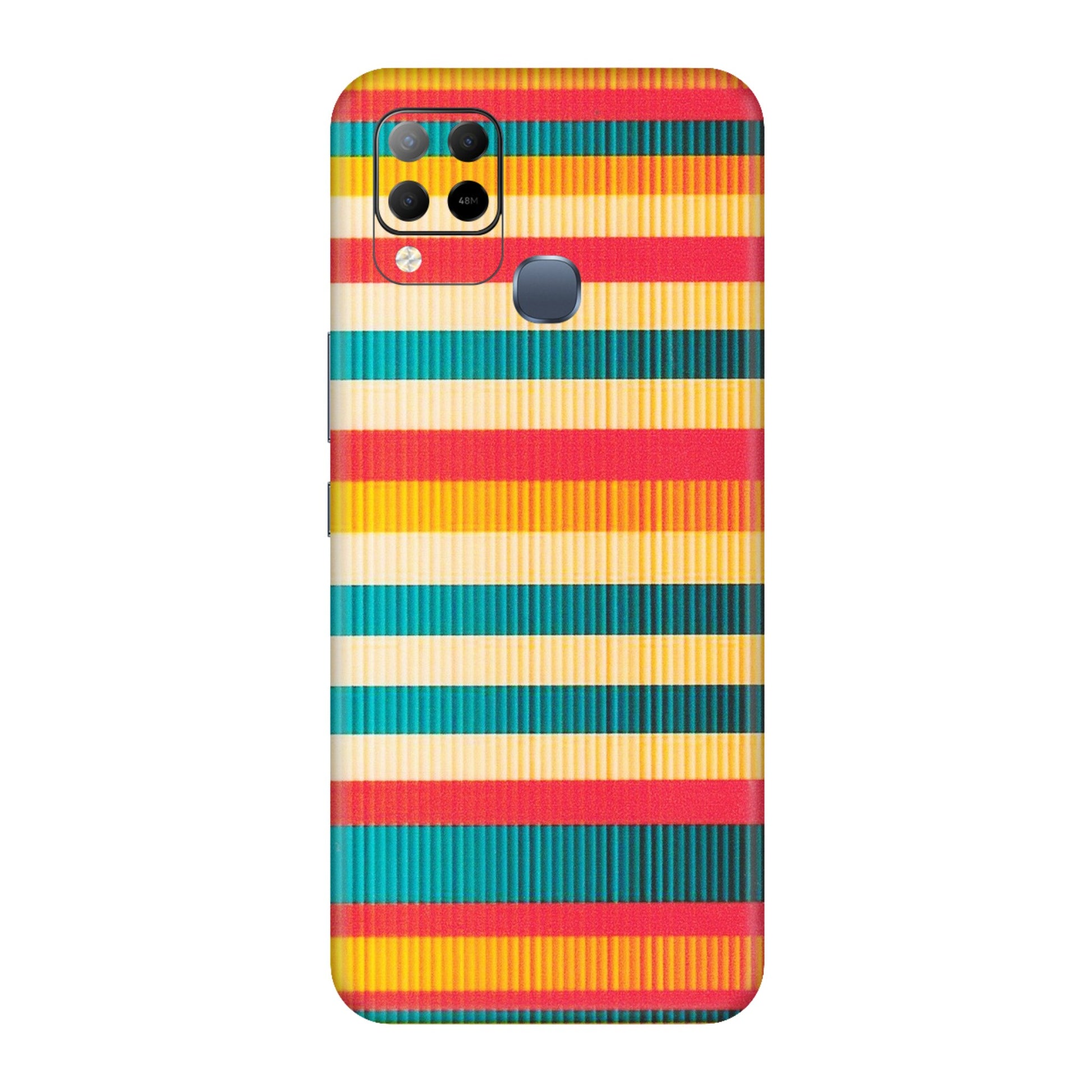 INFINIX Phone Skins (All Models) - Colourful Stripes Soothing Effect - Matte Finish (M-86) Infinix Hot 10S